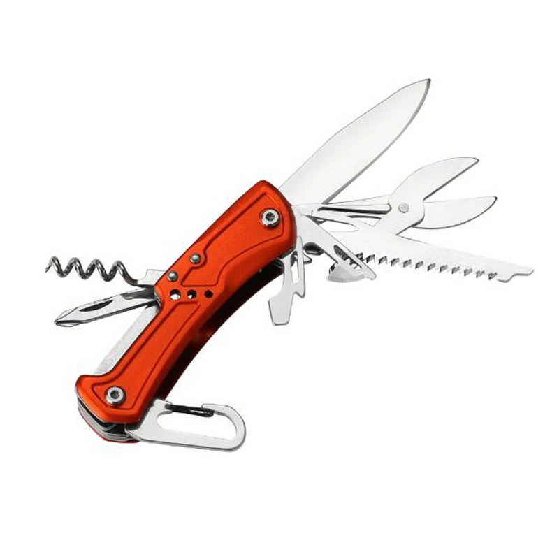 SK017-Orange Многофункциональный al нож наружный карманный складной нож с 11 функциями швейцарский нож - Color: SK017-Orange
