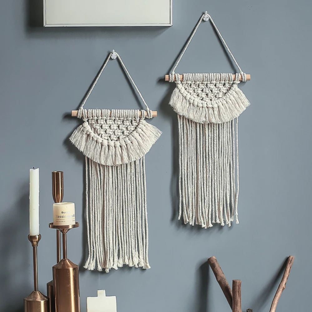 

Boho Home Decor Tapestry Wall Macrame Woven Tapestry Nordic Bohemian Style Wall Decor Wall Blanket Wedding Decoration