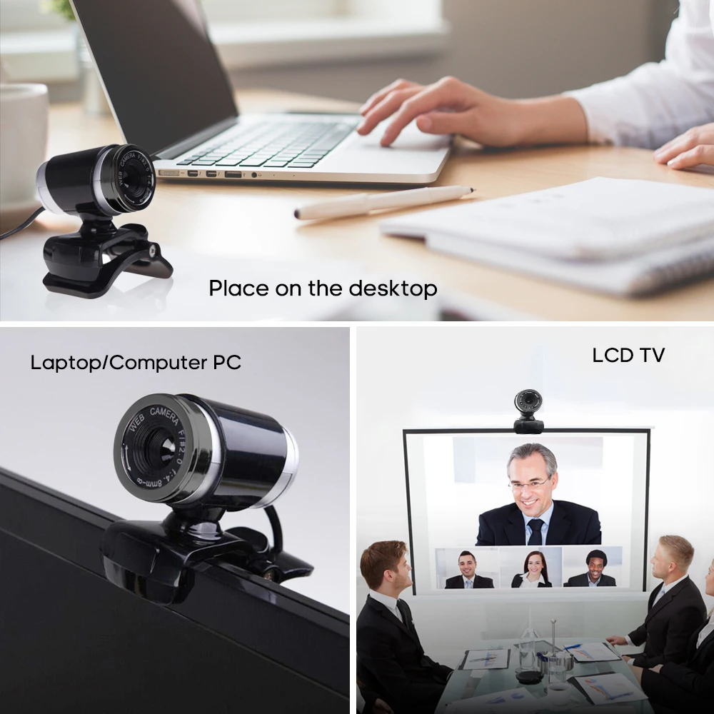 

Web Camera 12.0 Megapixel High-definition USB Webcam HD Computer Camera With Microphone Web Cam Webcamera for PC Computer Laptop