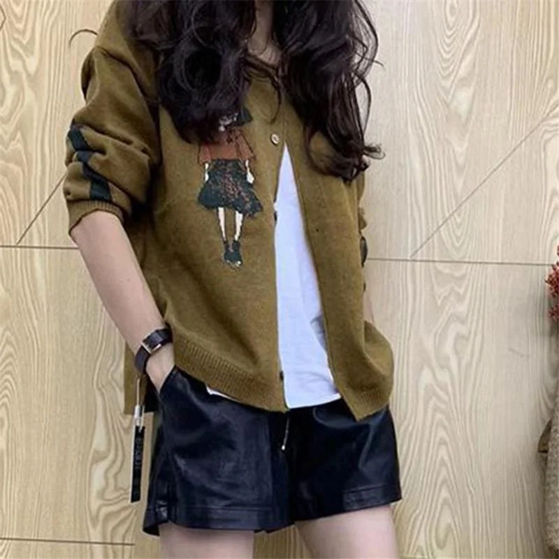 Модный женский свитер вязаный кардиган популярная Базовая куртка дешевый