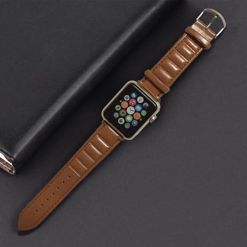 Высококачественная Петля из натуральной кожи для Apple Watch Band iwatch 38 мм 42 40 44 ремешок