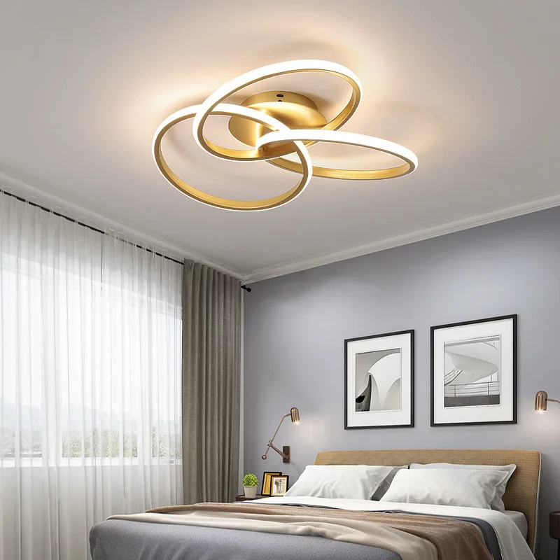 Minimalism Modern Led Ceiling Lights For Living Room BedRoom Balcony kitchen black/Gold AC85-265V Home Ceiling Lamp lighting