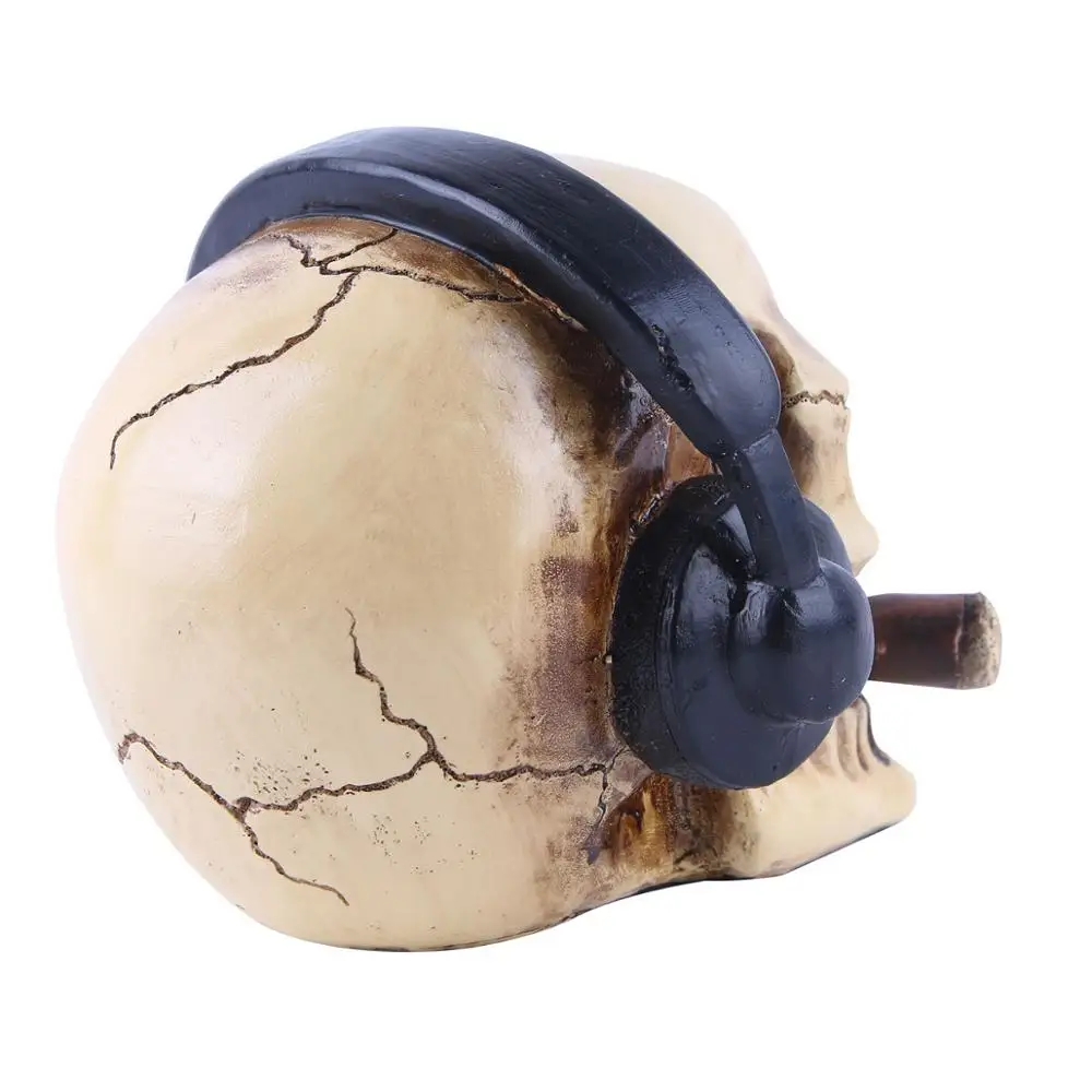 VILEAD настоящее украшение черепа смола статуя ремесленничество художественная