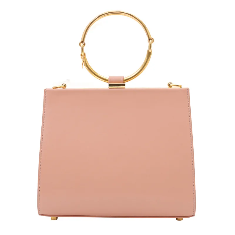 Женская маленькая квадратная сумка на одно плечо с диагональными лямками лето