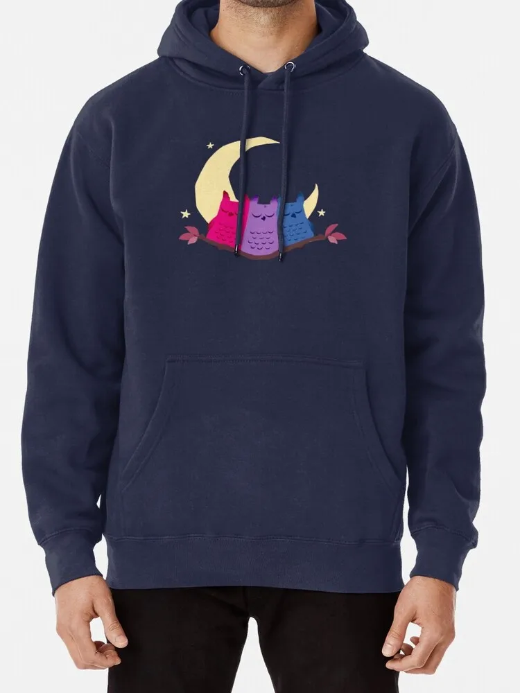 Футболка бисексуарная из 100% хлопка с совами бисексуалом