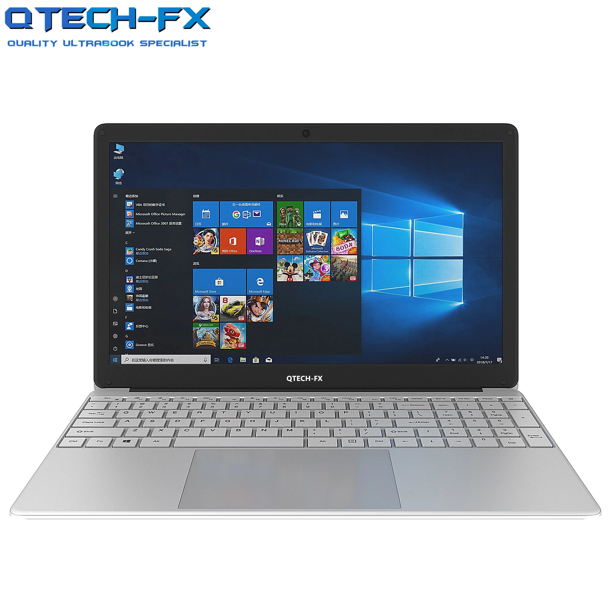 Ультрабук 15 6 дюйма 4-ядерный процессор Intel 12 Гб ОЗУ 64 ГБ SSD + 500 HDD Windows с подсветкой