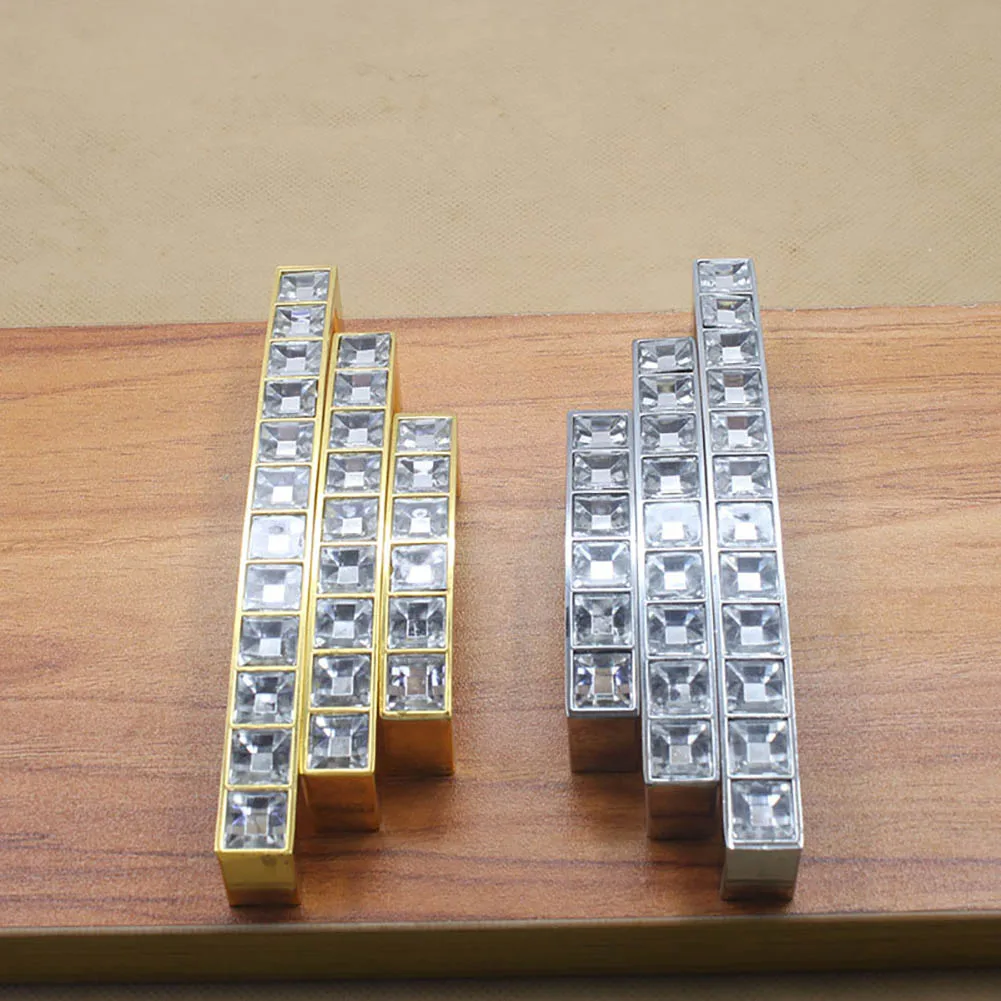 Алмазные дверные ручки Хрустальные Ручки для ящиков шкаф Поворотная кнопка из