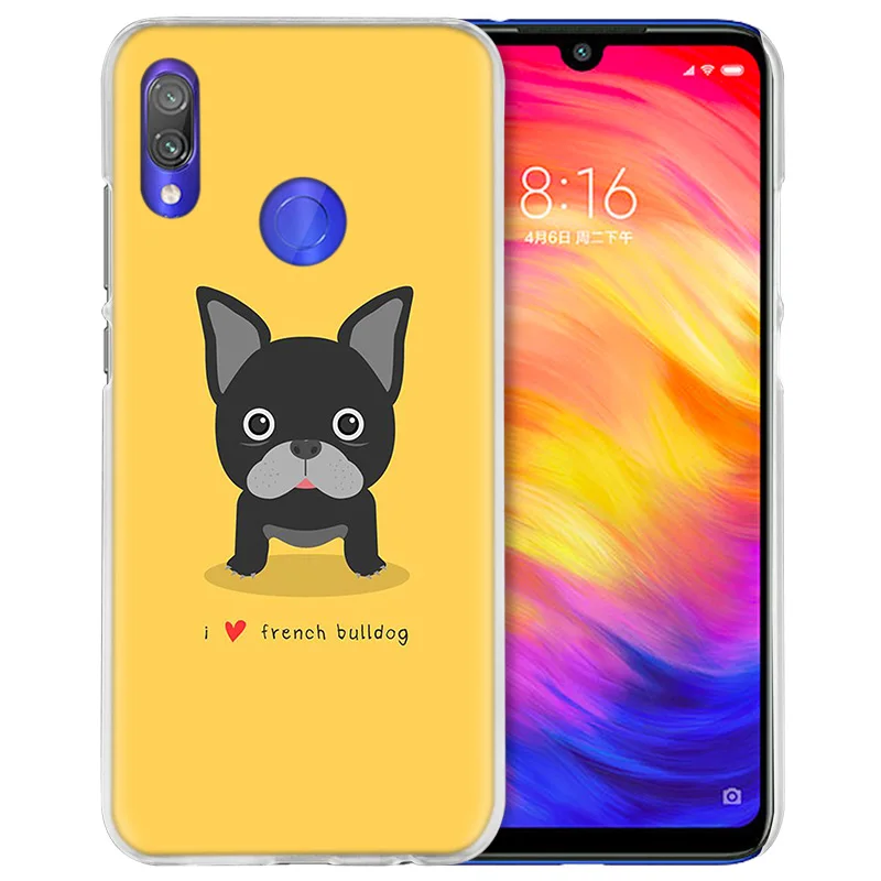 Чехол для Xiaomi Redmi Note 7 7A фотоаппаратов моментальной печати 7S 6 6A 5 Y3 K20 mi 8 до 9 лет CC9 CC9E A1 A2 A3 играть F1 Lite рro плюс французское кружево ткань собака породы Бульдог