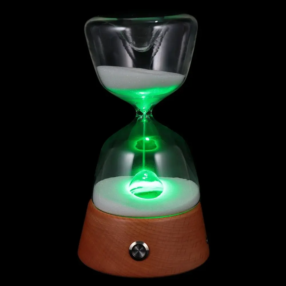

1 Set Chic Wood Sandglass Lamp Fashion USB Sandglass Sleeping Night Lamp
