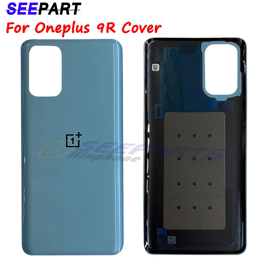 Крышка батарейного отсека для Oneplus 9R Задняя стеклянная крышка корпуса сменная
