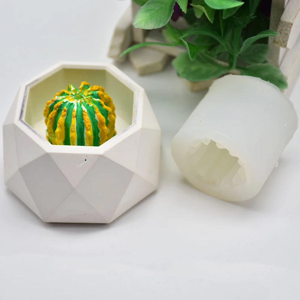 Горячая 3D кактус формы силиконовая форма гипсовая парфюмерная воск для