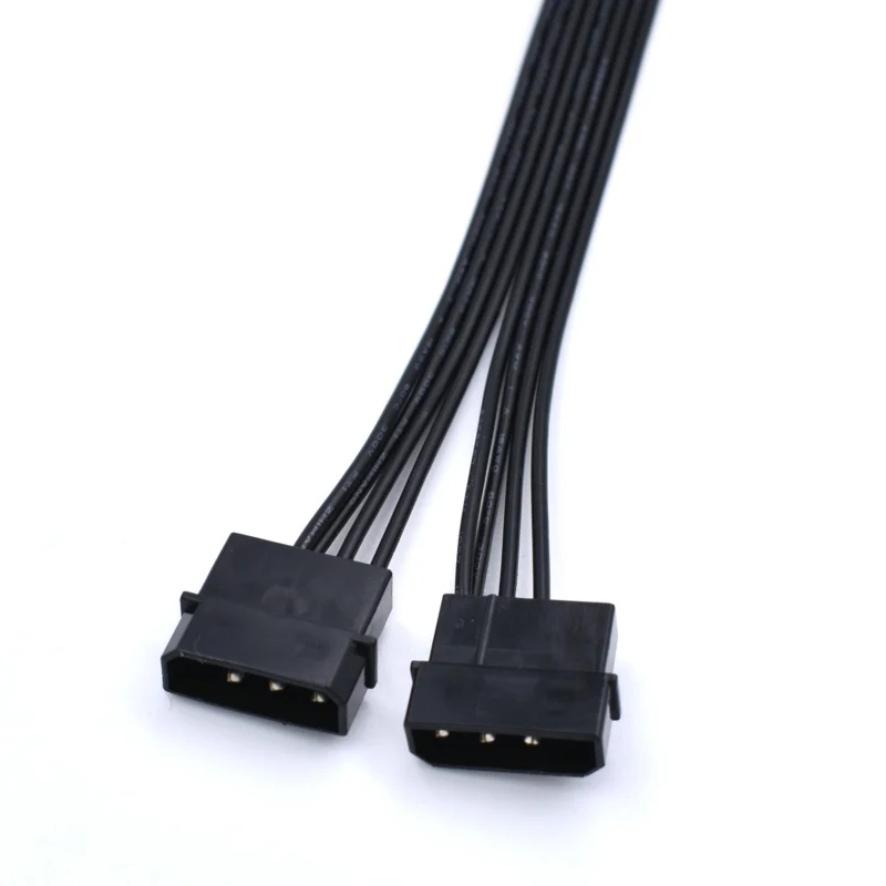 100 шт./лот двойная видеокарта Molex 4 pin до 8(6 + 2)Pin PCI Express Pci e ATX PSU адаптер питания 18AWG