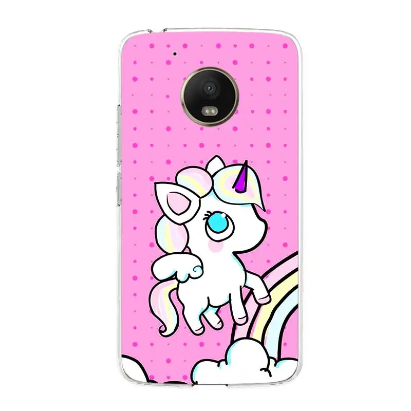 

Cute Unicorn Phone Case For Motorola G9 Plus G7 Play G8 Power Lite Soft Silicone Cases For Moto G5 G5S G6 E5 G9 Play Back Cover