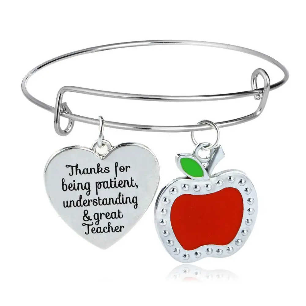 

12 шт. на День Благодарения. Спасибо за терпеливое понимание и великолепные браслеты для учителей. Браслеты с подвесками в виде красных Яблоков. Лидер продаж.