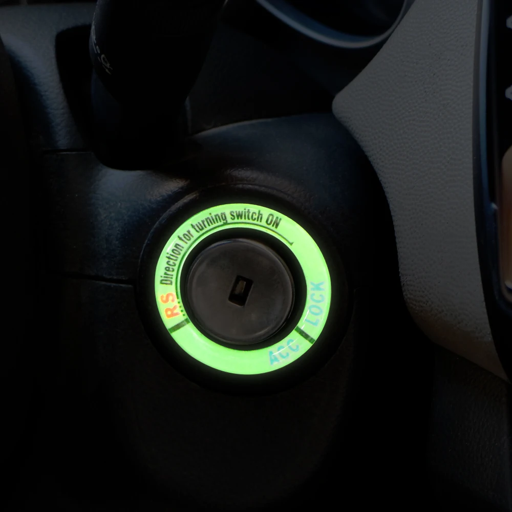 Фото Светящаяся наклейка на зажигание крышка переключателя/кольцо для Chevrolet Cruze Malibu