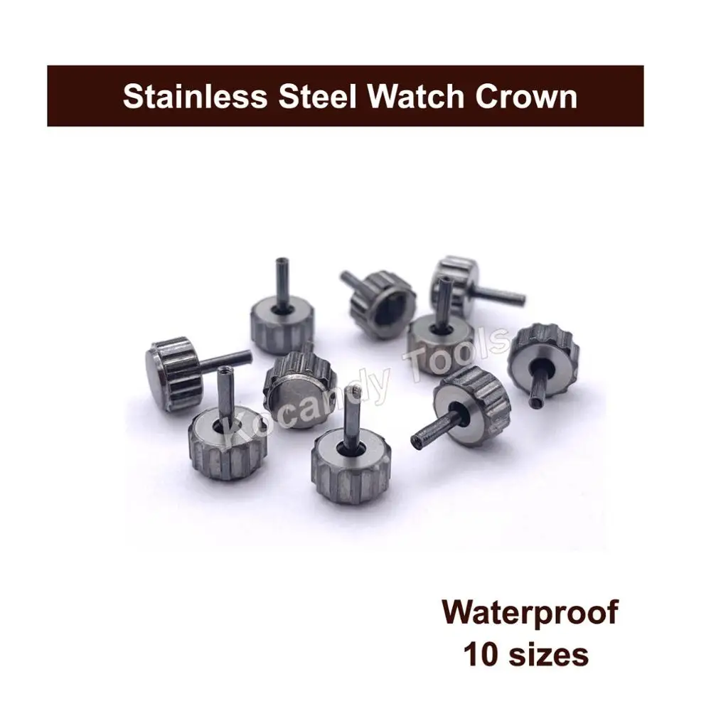 Водонепроницаемые запасные части для короны часов набор ремонта в ассортименте