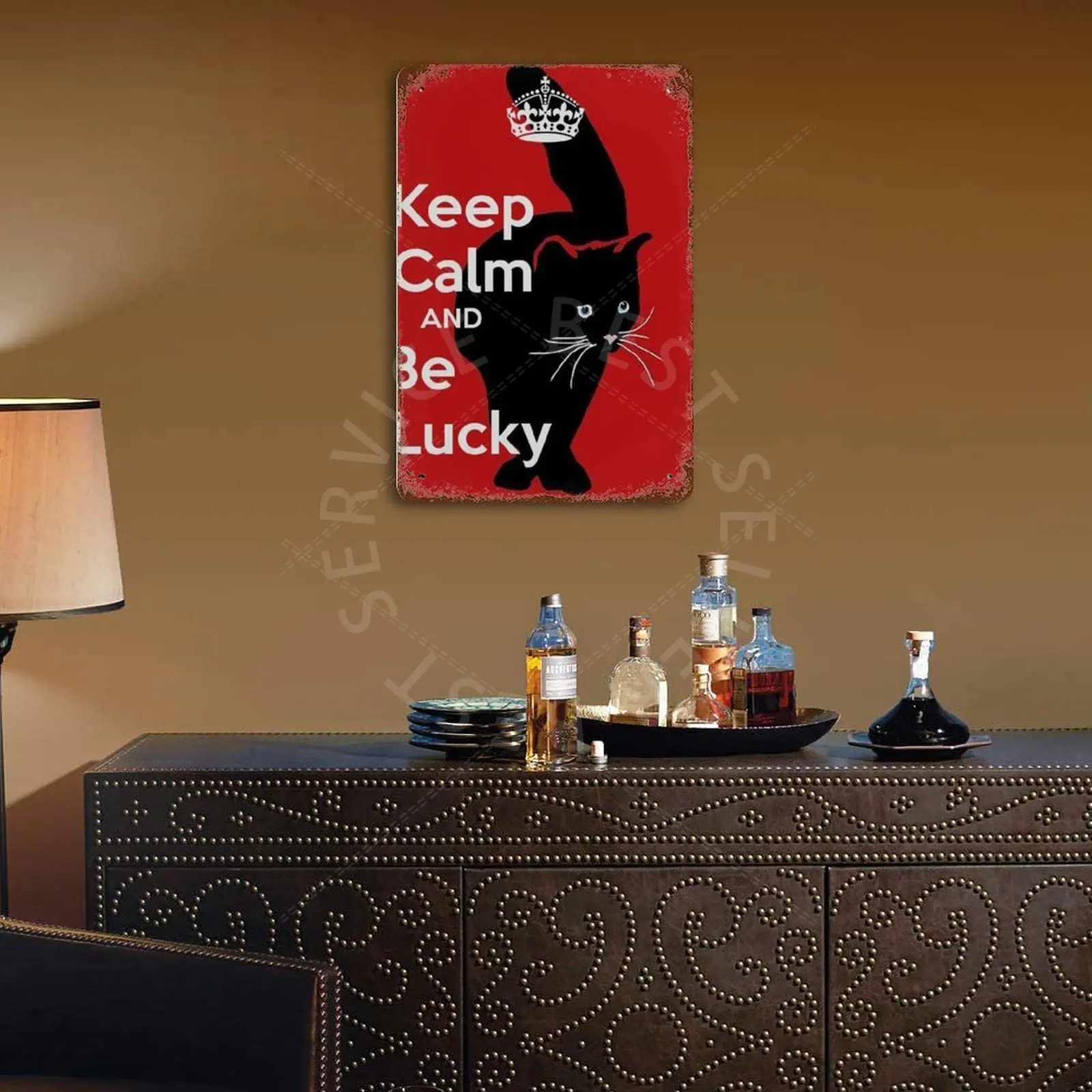 

Keep Calm And Be Lucky Vintage Metal Tin Sign Retro Poster Home Bar Decoration Iron Painting Pub Club Industrial Dcor
