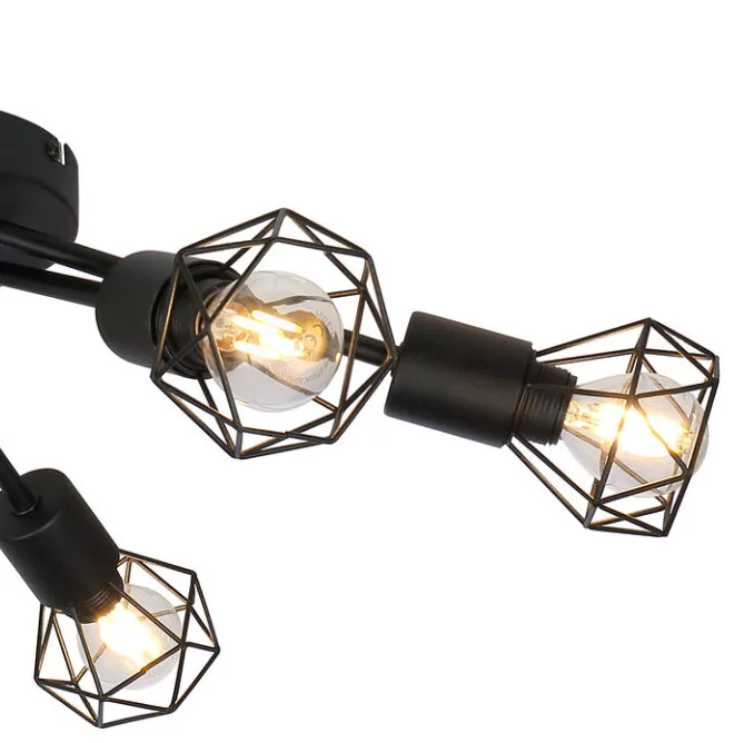 Американская страна промышленный стиль железный локоть потолочный светильник