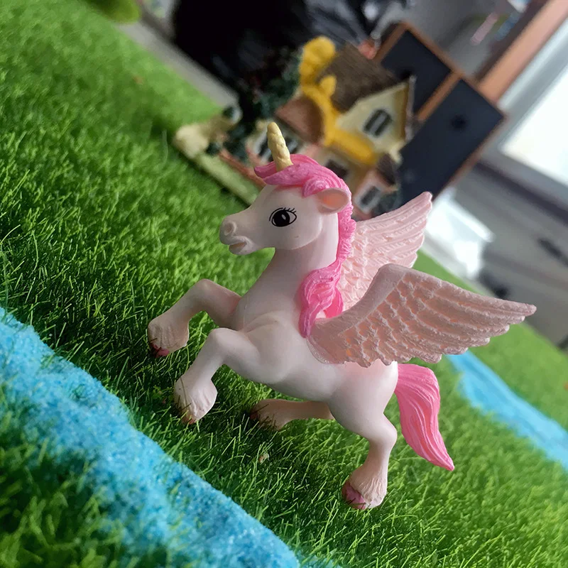 Миниатюрное Радужное украшение для торта флаг единорога Пегас единорог вечерние