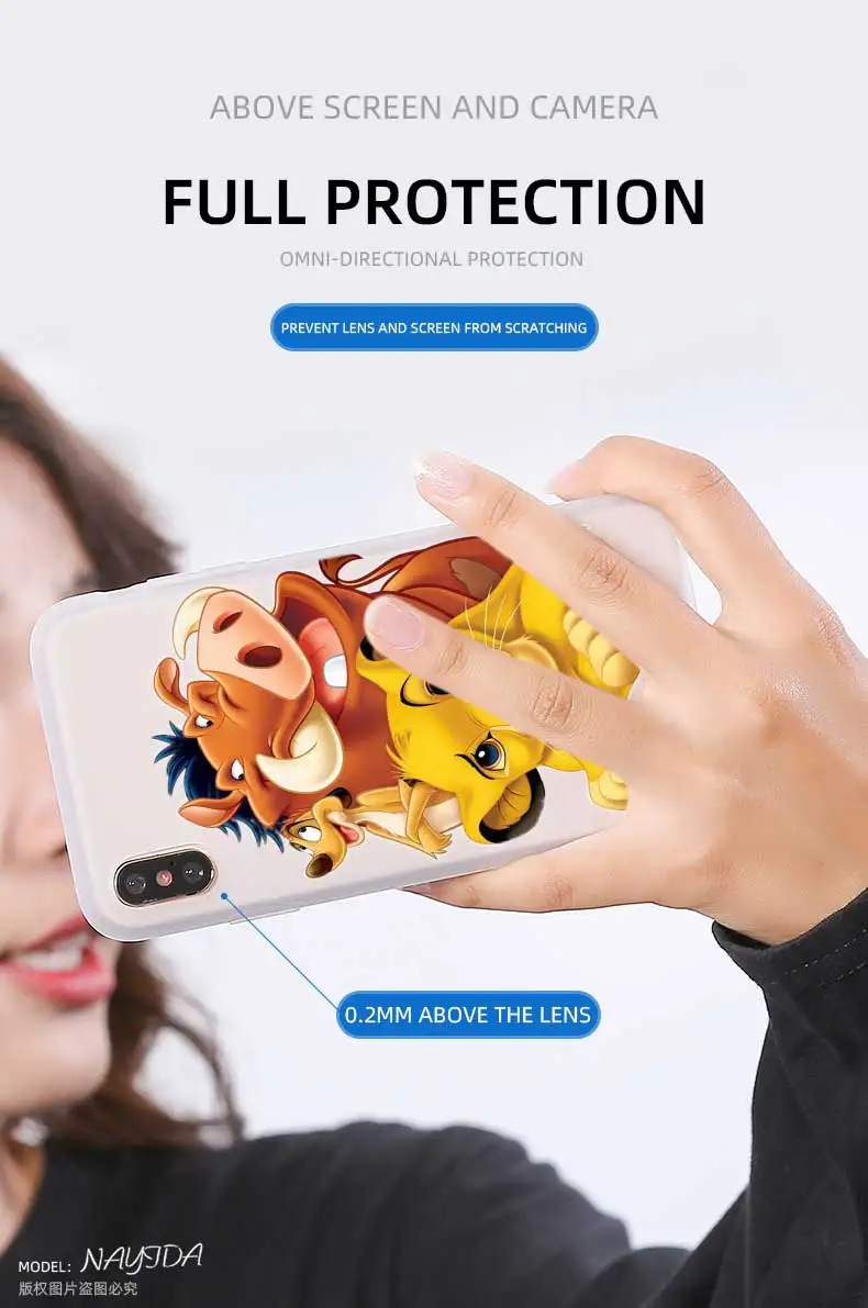 Крышка чехол для телефона для samsung Galaxy A10 A30 A40 A50 A60 A70 A80 A90 A6 A8 A9 A7 A5 плюс с героями из мультфильмов; с изображением короля льва