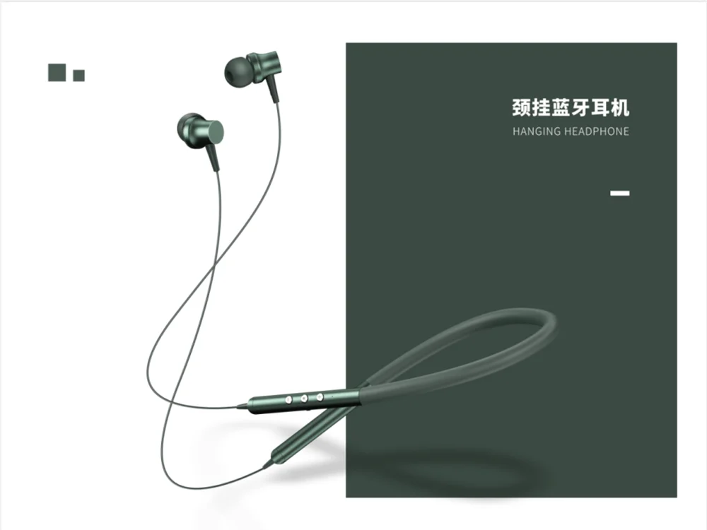 

Earphone Bluetooth Wireless Headphones Magnetic Neck-Mounted Sports Earbuds With Noise-Cancelling Mic Handsfree Headset Phone
