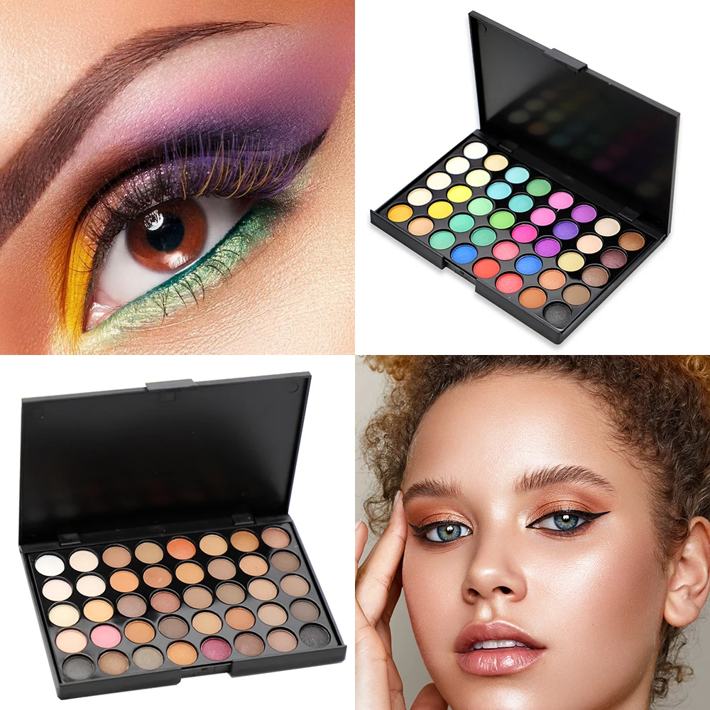 

Earth Color Eyeshadow Palette Pearly Nude Matte Cosmetics Glitter Shiny Eye Shadow Eye Pigments Makeup for Women Maquillaje