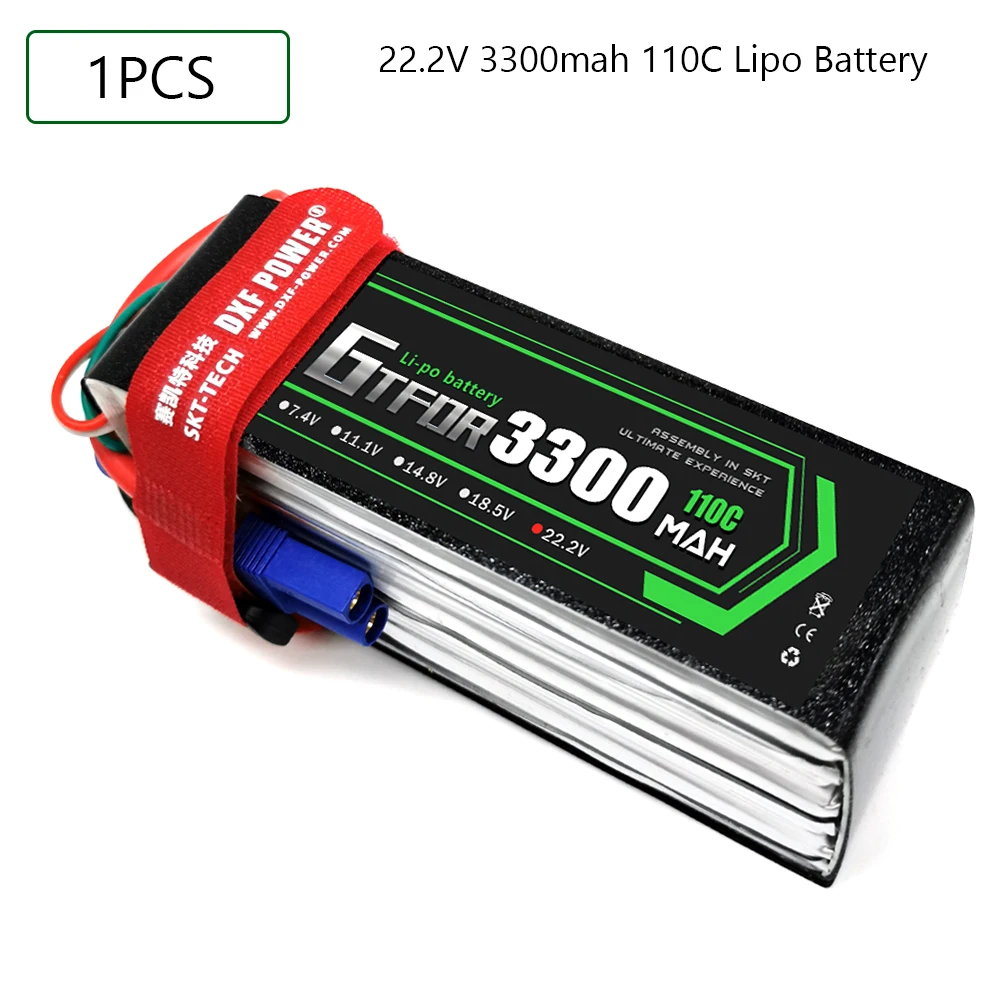 GTFDR 3300mAh 22.2V 110C-220C Литий-полимерный аккумулятор 6S XT60/DEANS/XT90/EC5 для дрона AKKU FPV грузовика четырехосного вертолета RC автомобиля самолета.