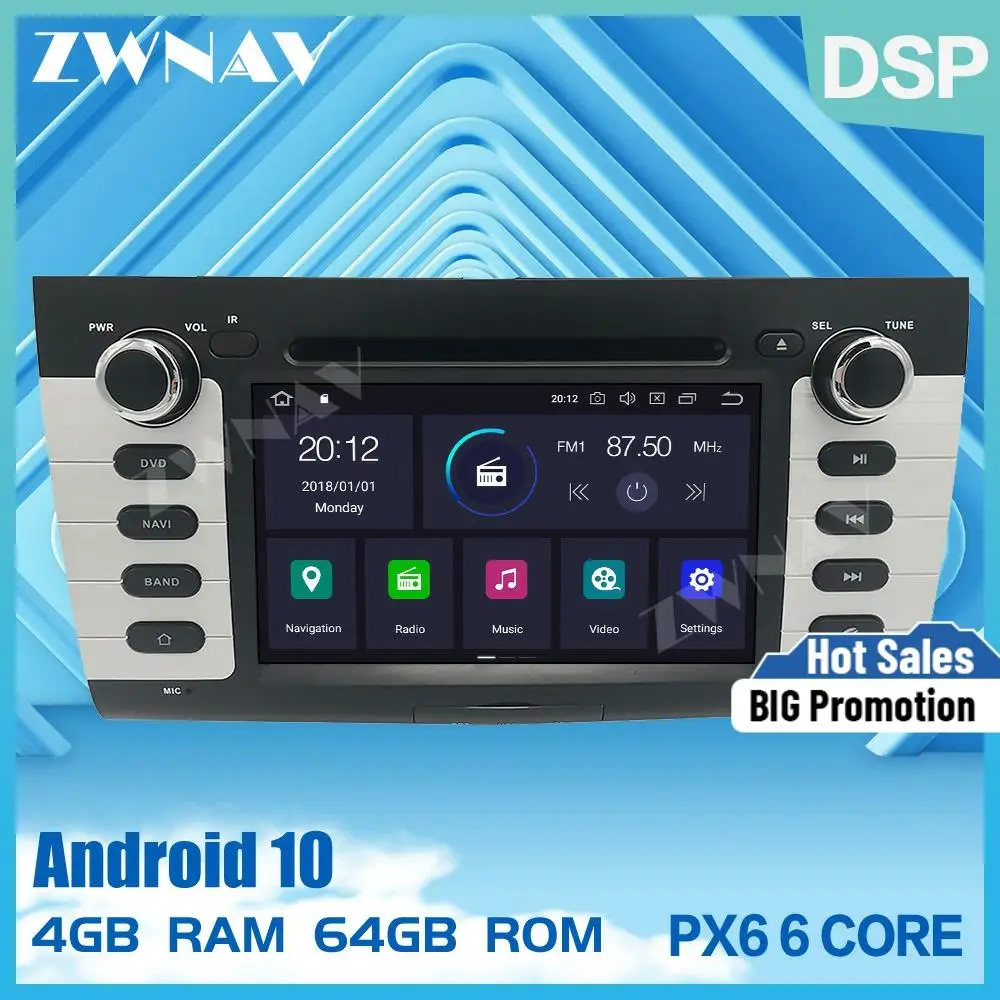 PX6 DSP IPS экран 4 + 64 ГБ Android 10 0 Автомобильный GPS навигатор радио аудио стерео для SUZUKI