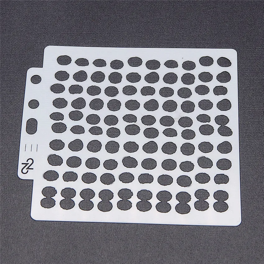 

13x14cm Random Dot Scrapbook Stencils Spray Plastic Mold Shield DIY Cake Hollow Embellishment Printing Lace Ruler Valentine