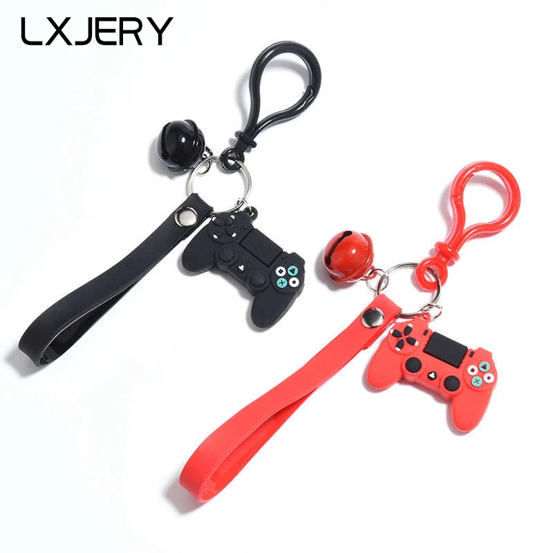 LXJERY милый брелок для ключей с игровой ручкой из ПВХ парня мужской