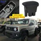 Подлокотник для Suzuki Jimny 2021 2020 2019 2018 JB74 модифицированные детали бокс аксессуары для интерьера автомобиля 3USB