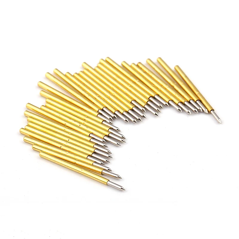 100PCS P160-B1 Straight Tip Spring Test Probe Needle Tube Outer Diameter 1.36mm Total Length 24.5mm PCB | Обустройство дома