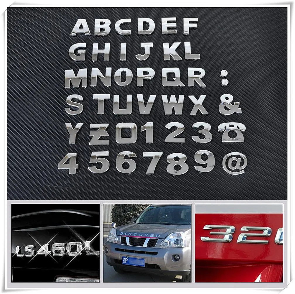 Авто DIY буквы Алфавит Номер наклейки логотип для Chevrolet Trailblazer Onix Tru Orlando код Captiva Aveo