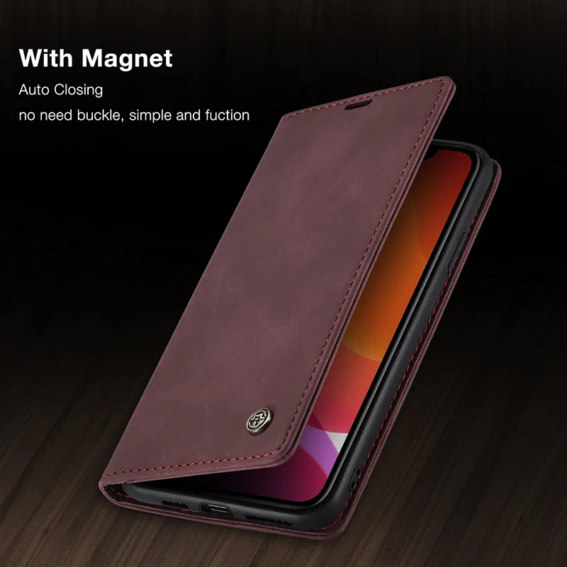 Роскошный Магнитный чехол-кошелек для Iphone 7 8 Plus 13Pro 13 12 Mini 11 Pro X XS Max XR откидной
