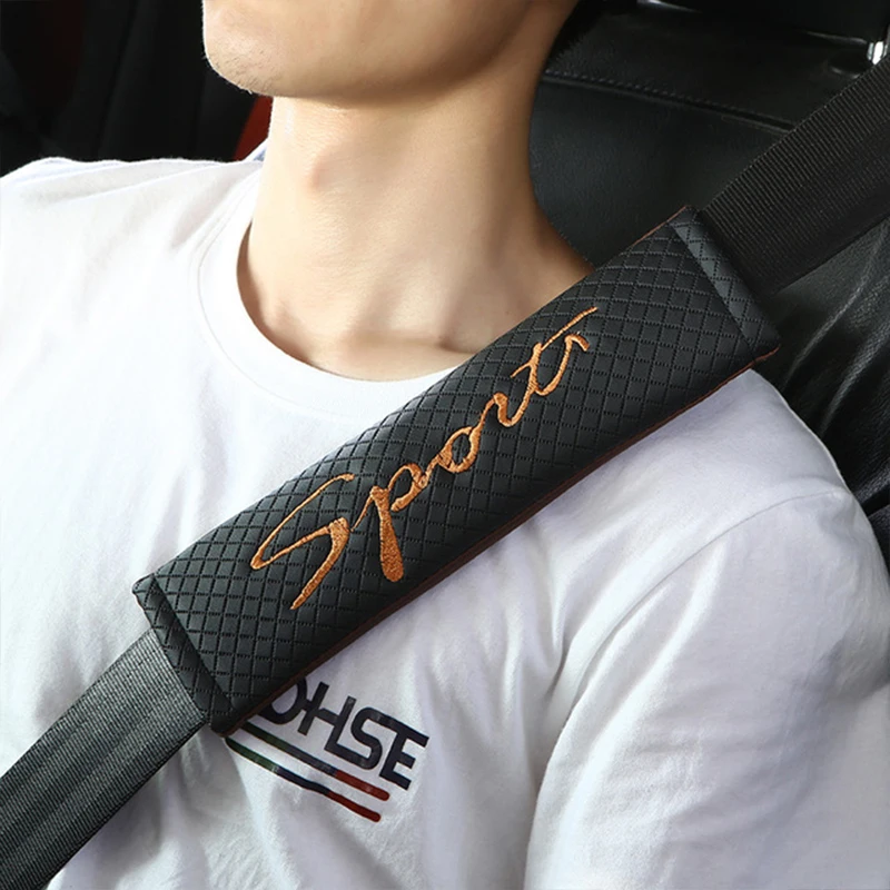 Кожаный защитный чехол для спортивного автомобильного ремня безопасности Renault