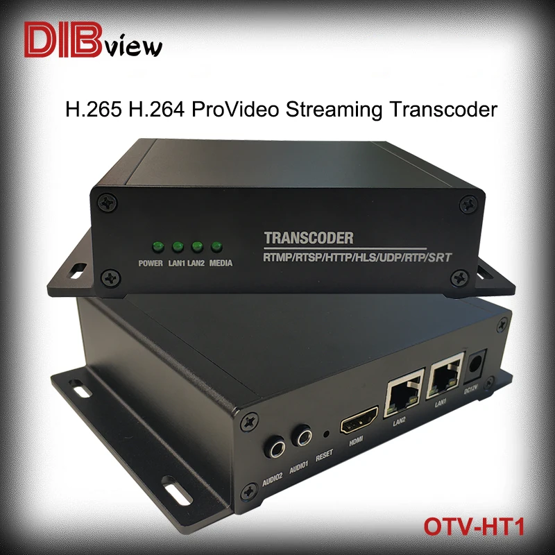 OTV HT1 Facebook Digital H.265 H.264 устройство для потоковой передачи IPTV IP в транскодер с HLS RTMP RTSP