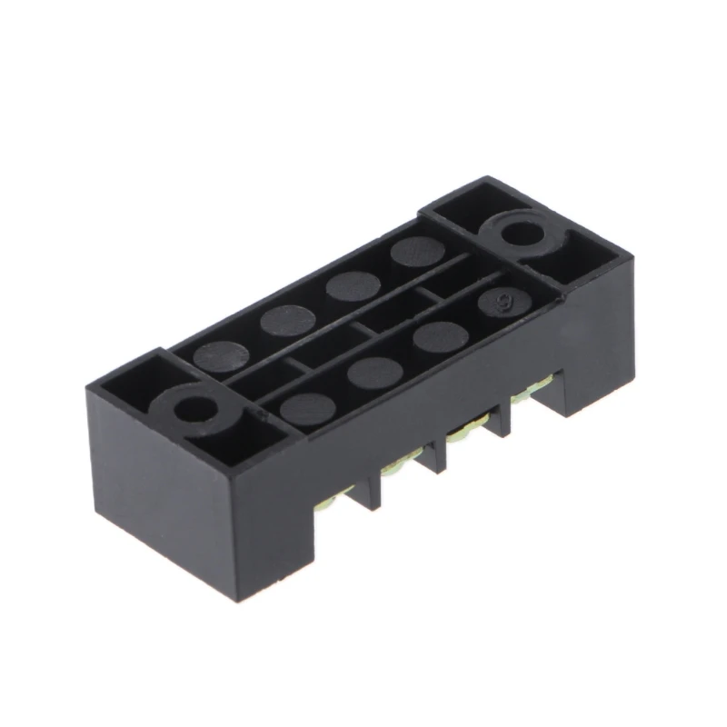

X7YF 600V 15A 4 Positions Dual Rows Covered Barrier Screw Terminal Block Strip