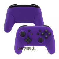 extremerate soft touch purple faceplate backplate housing shell cover with handles replacement for ns switch pro controller