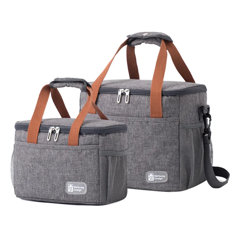 Large Capacity Lunch Bags for Women Men Lunch Box Leakproof Soft Cooler Tote Bag Oxford Cloth Double Duck Handbag for Picnic