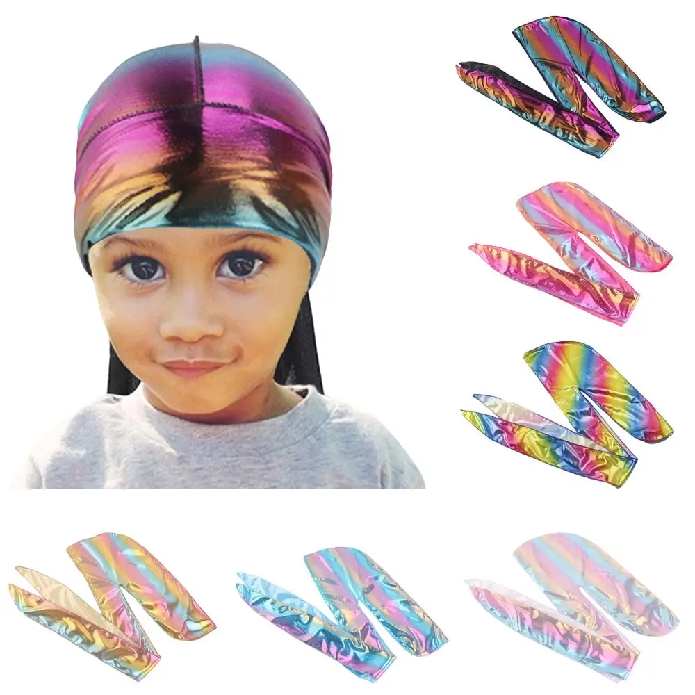Детская бандана Durag галстук для мальчиков пуховая спортивная шапка-шарф с