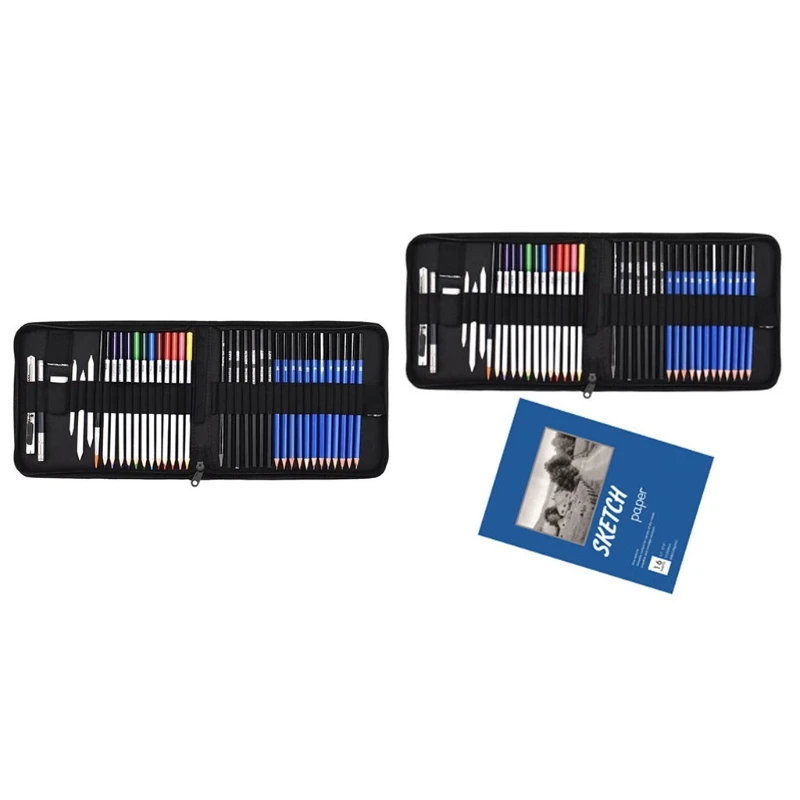 

40/41Pcs Drawing Sketch Pencil Set Charcoal Eraser Art Craft Painting Sketch Tool Kit Art Supplies Set