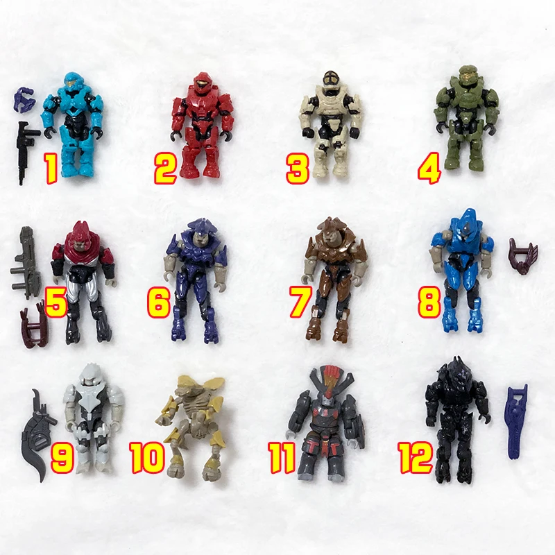 Фигурка экшн фигурки Mega Bloks 220 Halo UNSC Spartan Alliance Brute Elite 1 новые Запечатанные
