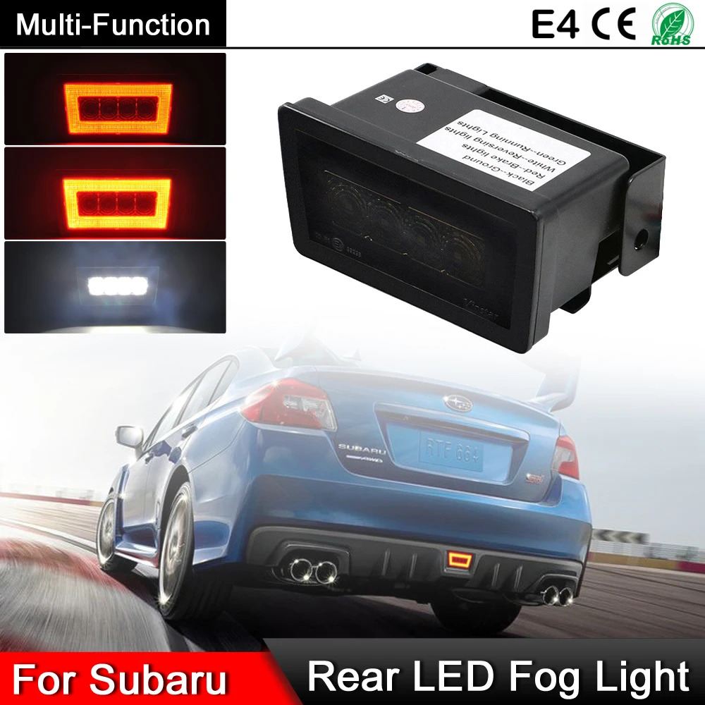 

Для Subaru WRX/STi 11-20 Impreza 11-18 XV Crosstrek 13-18, дымовая линза, задний стоп-сигнал и светильник заднего хода