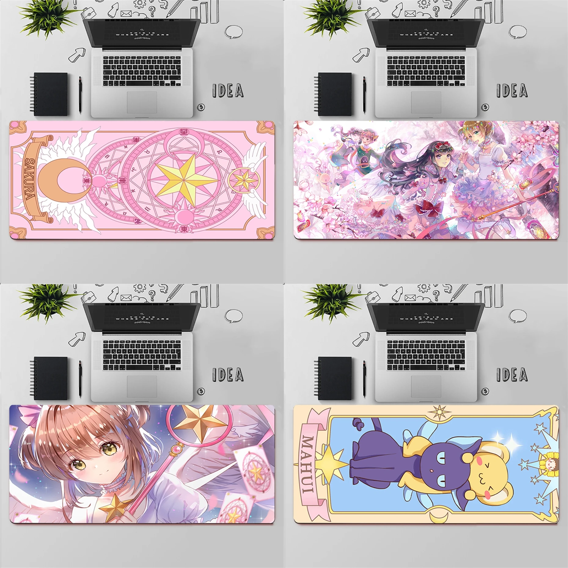 

Gaming Mouse Pad Large Mouse Pad PC Gamer Computer Mouse Mat Big Mousepad Keyboard Desk Mat Anime Card Captor Sakura Mause Pad