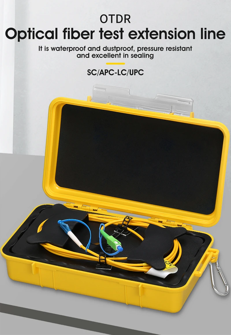 SC/APC-LC/UPC OTDR зоны Eliminator оптическое волокно Launch Cable Box 500 м 1 км 2 SM 1310/1550nm | Мобильные
