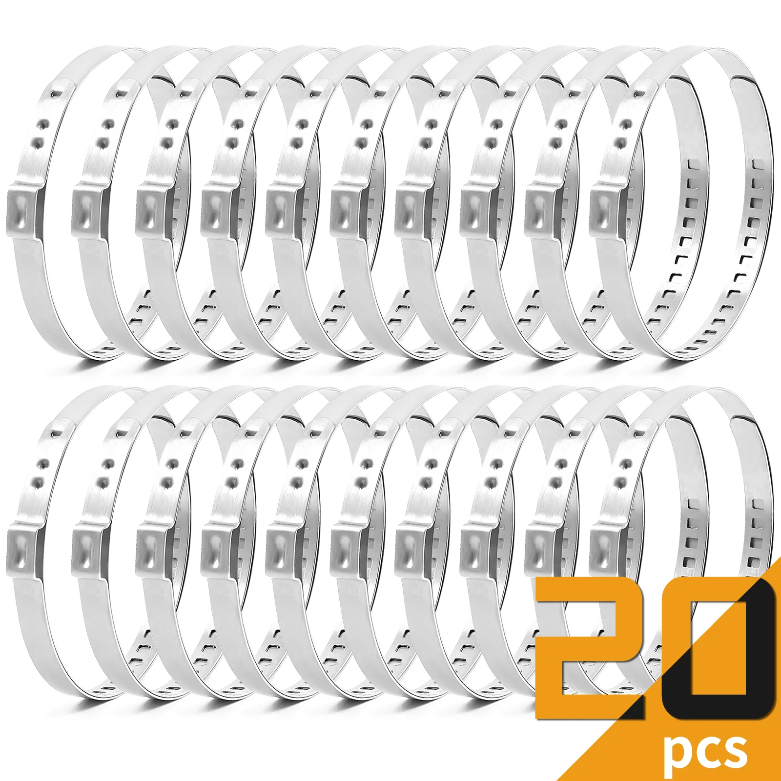 

Универсальная регулируемая ось из нержавеющей стали, комплект обжимных зажимов для ботинок CV, 20/40/60 шт. (только большой)