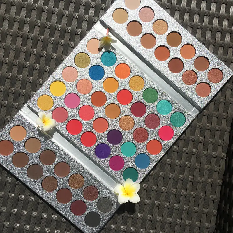 BEAUTY GLAZED Макияж Палитра теней для век 63 Цвет матовый блеск Make up Тени обновленная