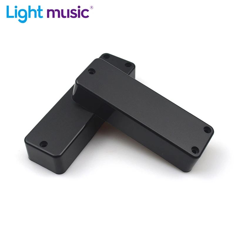 

3 Hole Electric Bass Pickup Sealed Cover Solid ABS Matt Pickup Cover 100/108.5x32x20.1mm Black Guitar Parts