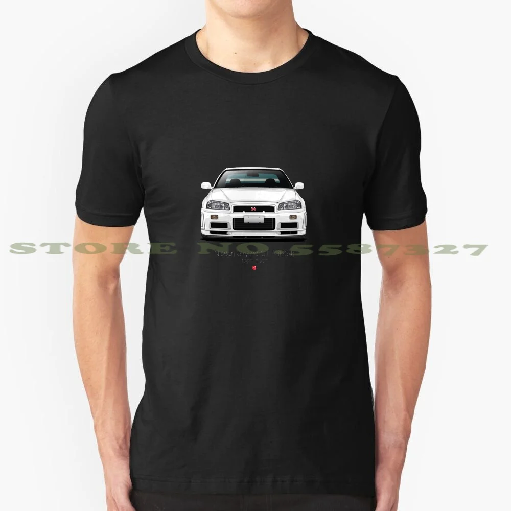 

Nissan Skyline Gt-R (R34) Summer Funny T Shirt For Men Women Nissan Skyline R34 Gtr Bnr34 Japanese Sport Car Vector Automotive