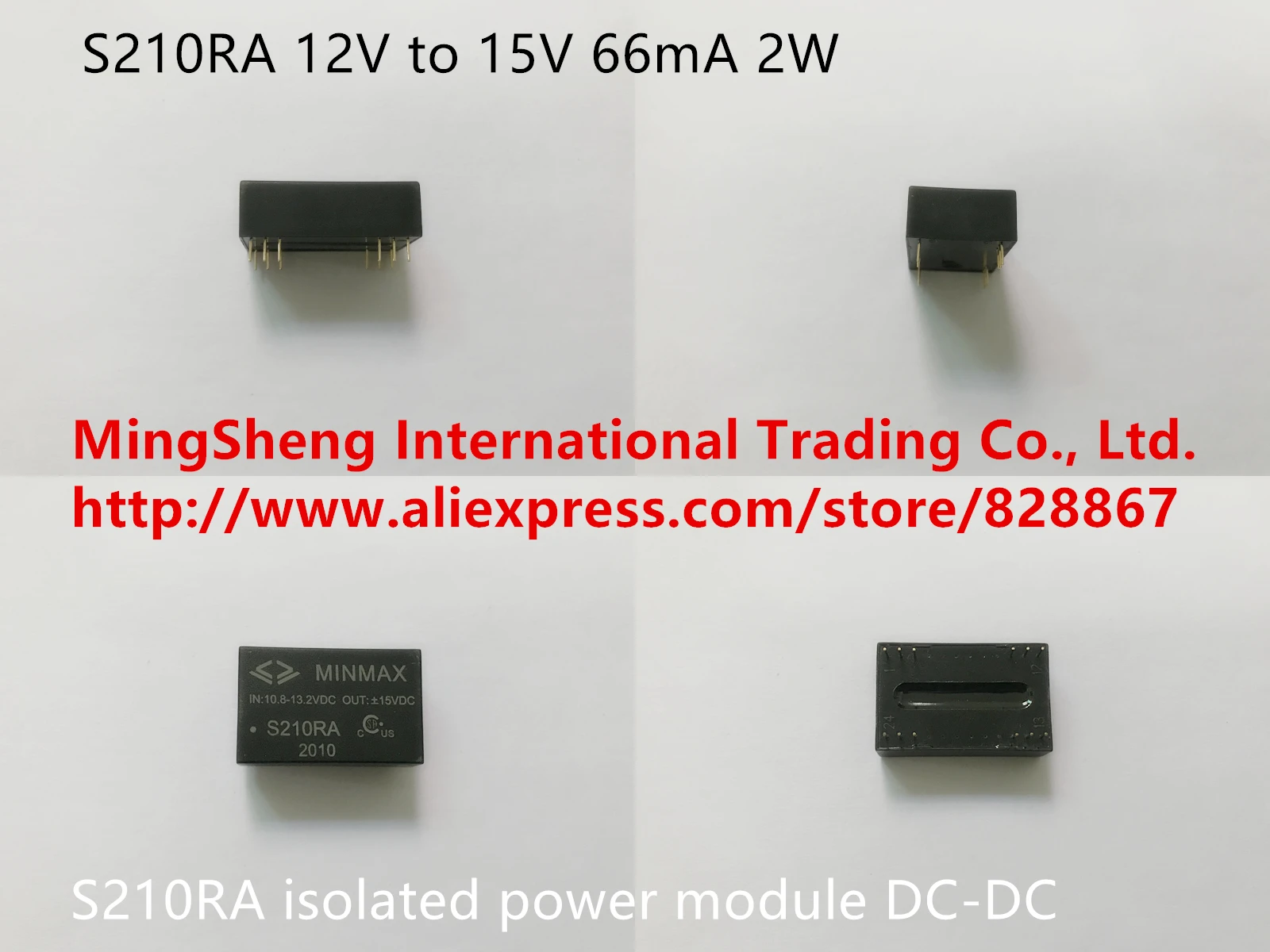 Módulo de Potência 12v a 15v Original Novo 2w Isolado Dc-dc 100% S210ra 66ma